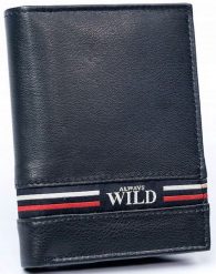 Portfel męski Always Wild N4-GV granatowy. Niebieskie portfele Always Wild, bez wzorów, ze skóry. Za 59.99 zł.