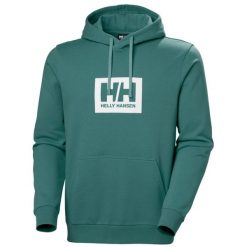 Bluza z kapturem Helly Hansen Box. Zielone bluzy z kapturem Helly Hansen, na lato, m, bez wzorów, z bawełny, z kapturem. Za 344.50 zł.