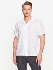 Lindbergh Koszula 30-203319 Biały Relaxed Fit. Białe koszule Lindbergh, m, bez wzorów, z bawełny, bez kołnierzyka, bez ramiączek. Za 179.99 zł.