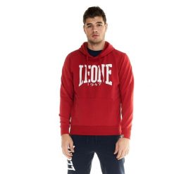Leone 1947 Apparel Bluzy z kapturem męskie. Czerwone bluzy LEONE 1947 APPAREL, m, bez wzorów, z bawełny, z kapturem. Za 147.31 zł.