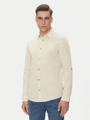 INDICODE Koszula Dikson 20-511 Beżowy Regular Fit. Brązowe koszule INDICODE, m, bez wzorów, z bawełny, bez kołnierzyka, bez ramiączek. Za 129.99 zł.