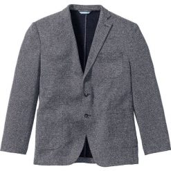 Marynarka z dżerseju w strukturalny wzór bonprix ciemnoniebiesko-biały wzorzysty. Garnitury bonprix. Za 169.99 zł.