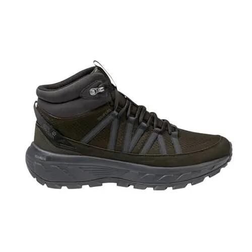 Buty trekkingowe męskie Jack Wolfskin A65576E0205. Zielone buty turystyczne Jack Wolfskin, na zimę, bez wzorów, z materiału, za kostkę, bez zapięcia, trekkingowe. Za 582.00 zł.
