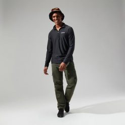 Bluza męska Berghaus 24/7 Tech Tee LS HZ. Czarne bielizna termoaktywna Berghaus, m, bez wzorów, bez ramiączek. Za 140.99 zł.