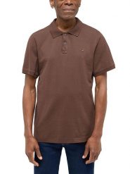 Mustang Koszulka polo w kolorze brązowym rozmiar: XL. Brązowe koszulki polo Mustang, xl, bez wzorów, z bawełny, bez kołnierzyka, bez ramiączek. Za 84.01 zł.