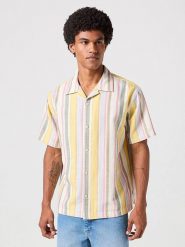 Lee Koszula - Regular fit - w kolorze żółto-oliwkowo-jasnoróżowym rozmiar: XXL. Brązowe koszule Lee, xxl, bez wzorów, z bawełny, bez kołnierzyka, bez ramiączek. Za 100.99 zł.