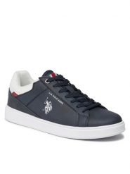 U.S. Polo Assn. Sneakersy ROKKO001B Niebieski. Niebieskie buty sportowe casual U.S. Polo Assn., bez wzorów, z materiału, bez zapięcia. Za 239.99 zł.