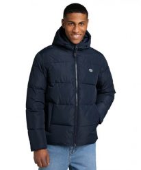 MESKA KURTKA LEE PUFFER JACKET SKY CAPTAIN 112322399. Kurtki Lee, na zimę, m, bez wzorów, bez kaptura. Za 229.99 zł.