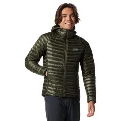 Kurtka puchowa z kapturem Mountain Hardwear Ghost Whisperer/2™. Zielone kurtki MOUNTAIN HARDWEAR, bez wzorów, z puchu, z kapturem. Za 1,667.50 zł.