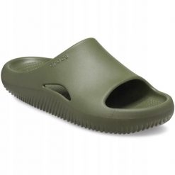 Klapki Dla Dorosłych Crocs Mellow Recovery Slide. Zielone klapki Crocs, z materiału. Za 199.99 zł.