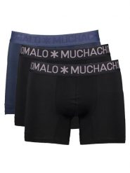 Muchachomalo Bokserki (3 pary) w kolorze czarno-granatowym rozmiar: M. Czarne bokserki MUCHACHOMALO, m, bez wzorów. Za 88.23 zł.