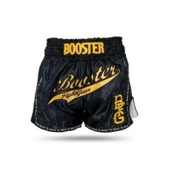 Szorty bokserskie Booster Fight Gear TBT Slugger Wave. Czarne szorty BOOSTER FIGHT GEAR, bez wzorów, sportowe. Za 304.50 zł.