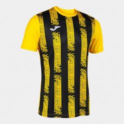 T-shirt Sportowy Joma Inter III Żółto-Czarny 2XS Unisex. Czarne t-shirty sportowe Joma, bez wzorów, z meshu, bez ramiączek, do piłki nożnej. Za 174.99 zł.