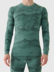 4F Podkoszulek funkcyjny w kolorze zielonym rozmiar: S/M. Zielone bielizna termoaktywna 4F, m, bez wzorów, z materiału, bez ramiączek. Za 91.95 zł.