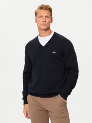 Gant Sweter Classic 8030562 Granatowy Regular Fit. Niebieskie swetry rozpinane GANT, m, bez wzorów, z bawełny, bez kołnierzyka, bez ramiączek. Za 449.99 zł.