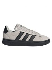 Adidas Skórzane sneakersy "Grand Court Alpha" w kolorze szaro-czarnym rozmiar: 46. Czarne buty sportowe casual Adidas, bez wzorów, bez zapięcia. Za 261.67 zł.