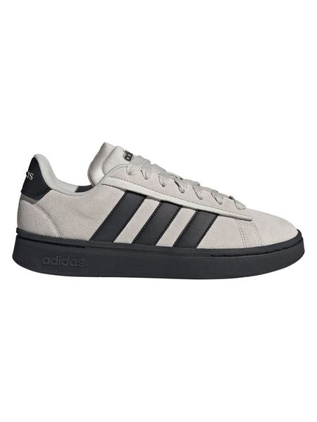 Adidas Skórzane sneakersy "Grand Court Alpha" w kolorze szaro-czarnym rozmiar: 46. Czarne buty sportowe casual Adidas, bez wzorów, bez zapięcia. Za 230.00 zł.