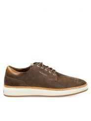 Gant Półbuty 31633032 Brązowy. Brązowe eleganckie półbuty GANT, bez wzorów, ze skóry, bez obcasa, bez zapięcia. Za 469.99 zł.
