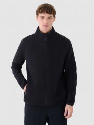 4F Polar ze stójką trekkingowy męski - czarny M. Czarne bluzy z polaru 4F, na zimę, m, bez wzorów, z materiału, bez kaptura. Za 299.99 zł.