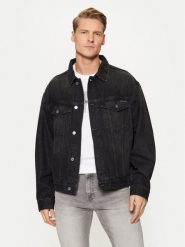 Calvin Klein Jeans Kurtka jeansowa Relaxed Denim Jacket J30J327024 Czarny Regular Fit. Czarne kurtki Calvin Klein Jeans, l, bez wzorów, z bawełny, bez kaptura. Za 529.99 zł.