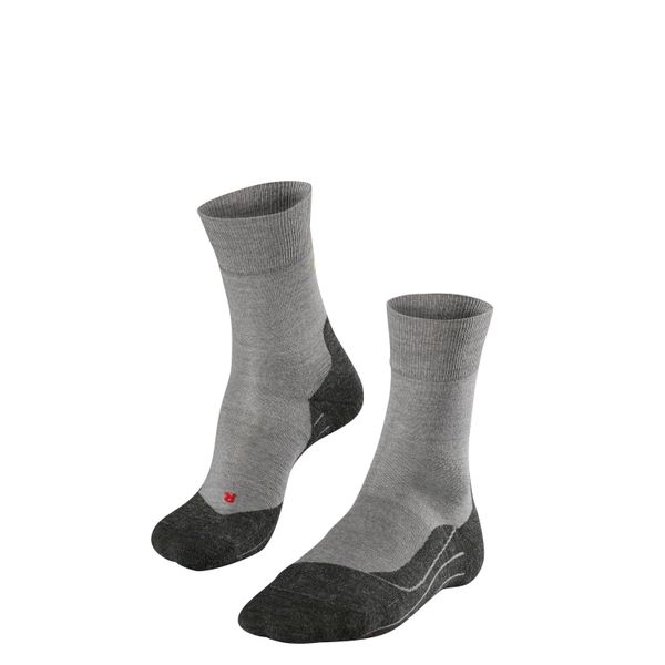Skarpetki Falke RU4 Wool. Szare skarpety Falke, bez wzorów. Za 152.50 zł.