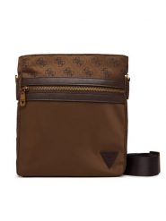 Guess Saszetka HMBENP P6123 Brązowy. Brązowe saszetki i nerki Guess, z aplikacjami, z materiału, bez dodatków. Za 329.99 zł.