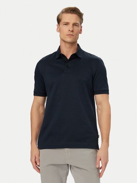 BOSS Polo H-Parlay 242 50559766 Granatowy Regular Fit. Niebieskie koszulki polo Boss, m, bez wzorów, z bawełny, bez kołnierzyka, bez ramiączek. Za 371.99 zł.