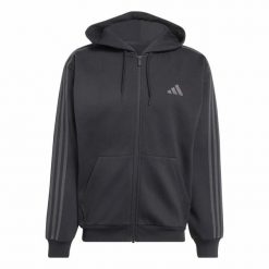 Bluza Adidas Sport M 3S Fl Fz Hd Dorośli. Czarne bluzy z kapturem Adidas, l, bez wzorów, z dresówki, z kapturem. Za 357.99 zł.