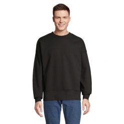 Bluza Z Okrągłym Dekoltem Dla Dorosłych Unisex Authentic. Czarne bluzy SOL'S, l, bez wzorów, bez kaptura. Za 261.99 zł.