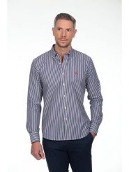 The Time of Bocha Koszula - Regular fit - w kolorze granatowym rozmiar: L. Niebieskie koszule The Time of Bocha, l, bez wzorów, z bawełny, bez kołnierzyka, bez ramiączek. Za 130.99 zł.