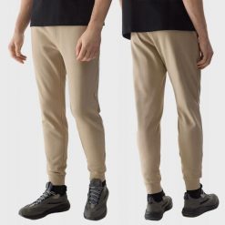 SPODNIE DRESOWE MĘSKIE 4F JOGGERY DRESY SPORTOWE TTROM603 3XL. Brązowe joggery i bojówki 4F, m, bez wzorów, z bawełny, sportowe. Za 149.99 zł.