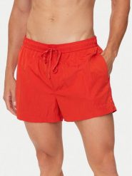 Calvin Klein Swimwear Szorty kąpielowe KM0KM01048 Czerwony Regular Fit. Czerwone kąpielówki Calvin Klein Swimwear, m, bez wzorów, z syntetyku. Za 169.99 zł.