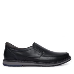 Półbuty Pikolinos. Czarne eleganckie półbuty Pikolinos, bez wzorów, bez obcasa, bez zapięcia. Za 649.99 zł.