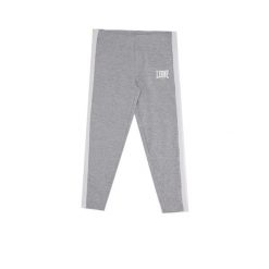 Legginsy z bawełna na co dzień na siłownię. Szare legginsy długie sportowe LEONE 1947 APPAREL, bez wzorów, z bawełny, na fitness i siłownię. W wyprzedaży za 54.73 zł.