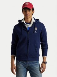 Polo Ralph Lauren Bluza 710963820001 Granatowy Regular Fit. Niebieskie bluzy Polo Ralph Lauren, m, bez wzorów, z bawełny, bez kaptura. Za 1,009.00 zł.