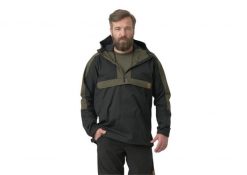 Kurtka męska Helikon-Tex Anorak Woodsman. Zielone kurtki Helikon-Tex, l, bez wzorów, z bawełny, z kapturem. Za 417.99 zł.