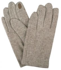 Delikatne i Wygodne Rękawiczki z Wełną - Męskie - Jasny Beż, Melanż. Rękawiczki Em men's accessories, na jesień, bez wzorów, z poliesteru. Za 99.00 zł.