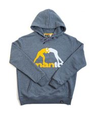 Bluza sportowa męska Manto LOGO 2.0 z kapturem. Szare bluzy z kapturem Manto, m, z aplikacjami, z bawełny, z kapturem. Za 249.00 zł.