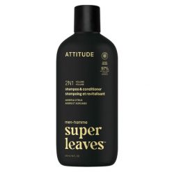 Attitude SUPER LEAVES MEN, Szampon i odżywka do włosów 2w1 dla mężczyzn, nadające objętość - Bursz. Szampony i pielęgnacja attitude. Za 66.69 zł.