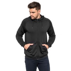Bluza męska sportowa Avacore IPPE czarna. Czarne bluzy bez kaptura AVACORE, m, bez wzorów, bez kaptura. W wyprzedaży za 139.00 zł.