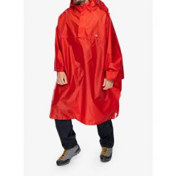 Peleryna przeciwdeszczowa Tatonka Cape. Czerwone kurtki przeciwdeszczowe Tatonka, bez wzorów, bez kaptura. Za 312.99 zł.