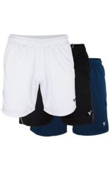 Spodenki sportowe męskie VICTOR 4866. Czarne krótkie spodenki sportowe Victor, m, bez wzorów, z materiału. Za 109.99 zł.