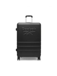 Reebok Walizka duża RBK-WAL-001-CCC-L Czarny. Czarne walizki Reebok, bez wzorów, z tworzywa sztucznego, duże. Za 299.99 zł.