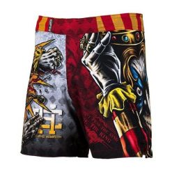 Extreme Hobby Spodenki MMA Athletic Killer Cards II. Czerwone szorty EXTREME HOBBY, bez wzorów, z elastanu, sportowe. Za 229.00 zł.