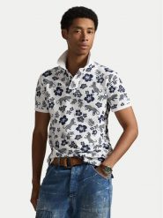 Polo Ralph Lauren Polo 710B13541001 Biały Slim Fit. Białe koszulki polo Polo Ralph Lauren, m, bez wzorów, z bawełny, bez kołnierzyka, bez ramiączek. Za 689.99 zł.