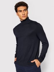 Only & Sons Golf Wyler 22020879 Granatowy Regular Fit. Niebieskie golfy Only & Sons, m, bez wzorów, z wiskozy, bez kołnierzyka, bez ramiączek. Za 49.99 zł.