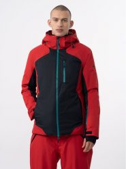 4F Kurtka narciarska 4FAW23TTJAM283 Czerwony Regular Fit. Czerwone kurtki narciarskie i snowboardowe 4F, m, bez wzorów, z syntetyku, narciarskie. Za 959.99 zł.