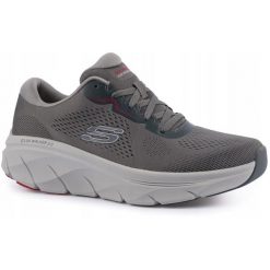 Buty sportowe męskie do biegania Skechers D'Lux Walker 2.0. Szare buty do biegania Skechers, bez wzorów, bez zapięcia, do biegania. Za 279.00 zł.