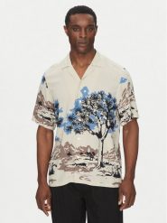 BOSS Koszula 50538250 Beżowy Regular Fit. Brązowe koszule Boss, m, bez wzorów, z wiskozy, bez kołnierzyka, bez ramiączek. Za 399.99 zł.