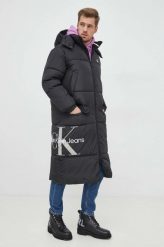 Calvin Klein Jeans kurtka męska kolor czarny zimowa. Czarne kurtki Calvin Klein Jeans, na zimę, l, bez wzorów, z jeansu, bez kaptura. W wyprzedaży za 1,129.90 zł.